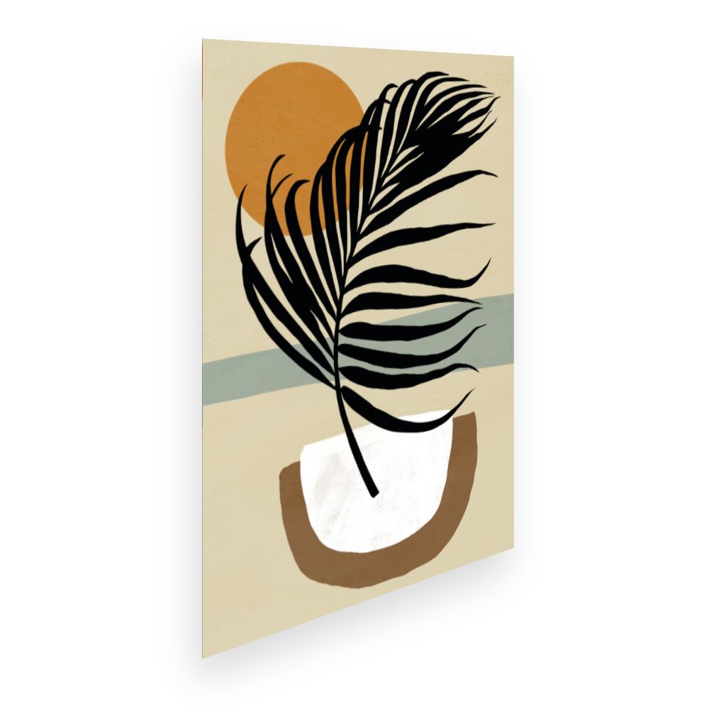 Affiche Feuille exotique élégante