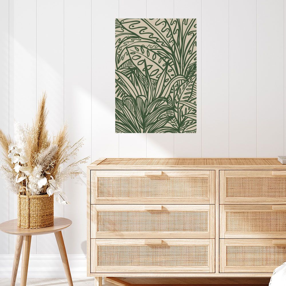 Affiche Feuillage exotique