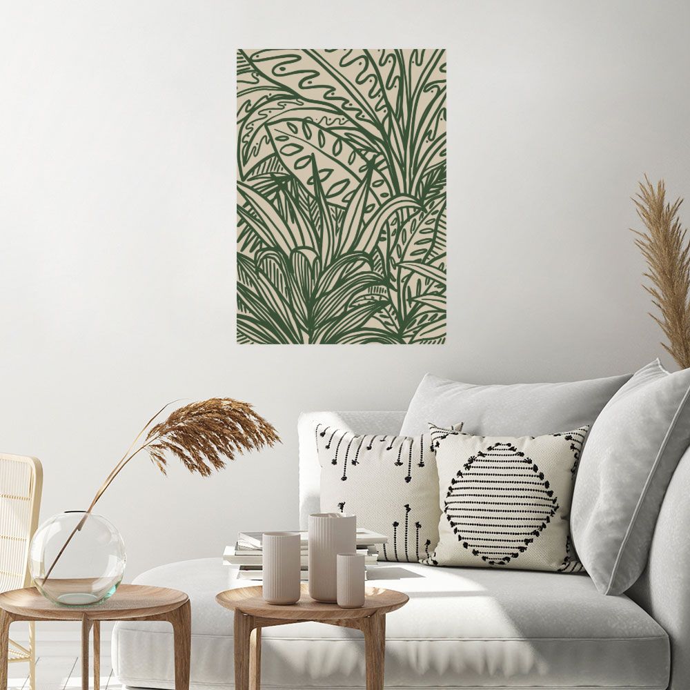 Affiche Feuillage exotique