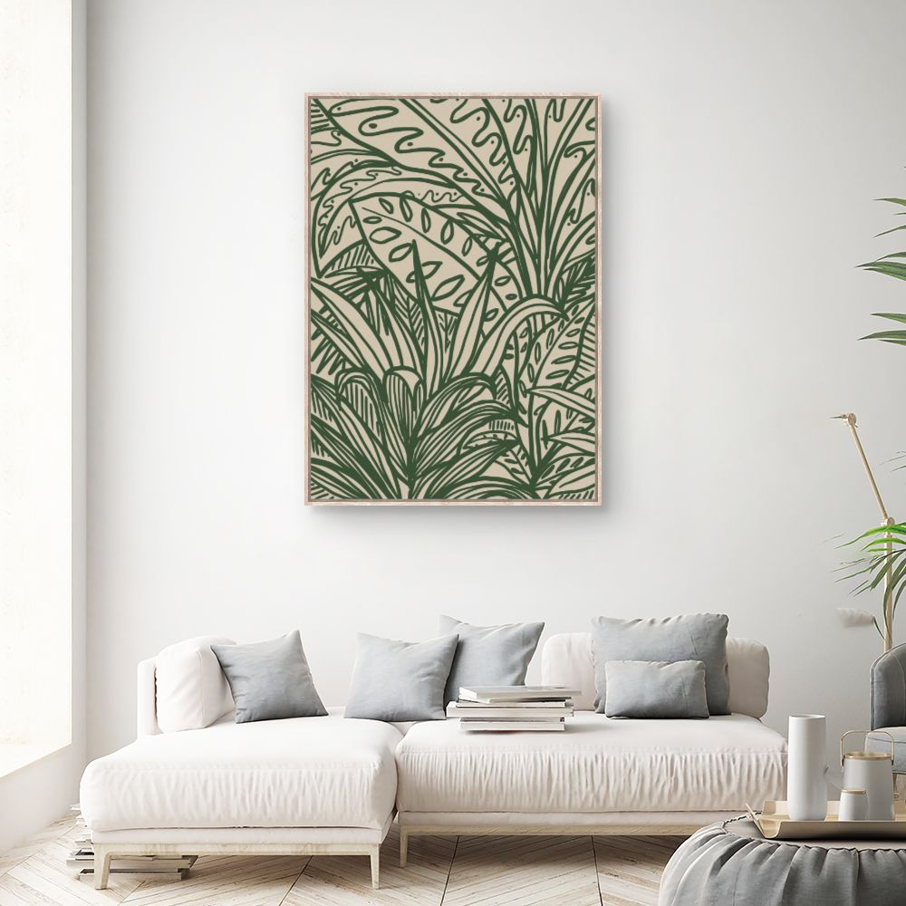 Tableau Feuillage exotique