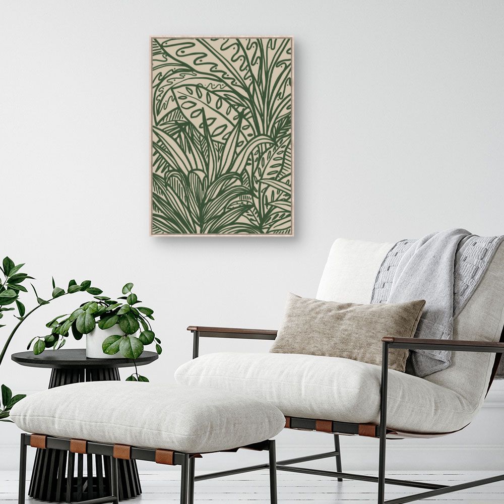 Tableau Feuillage exotique