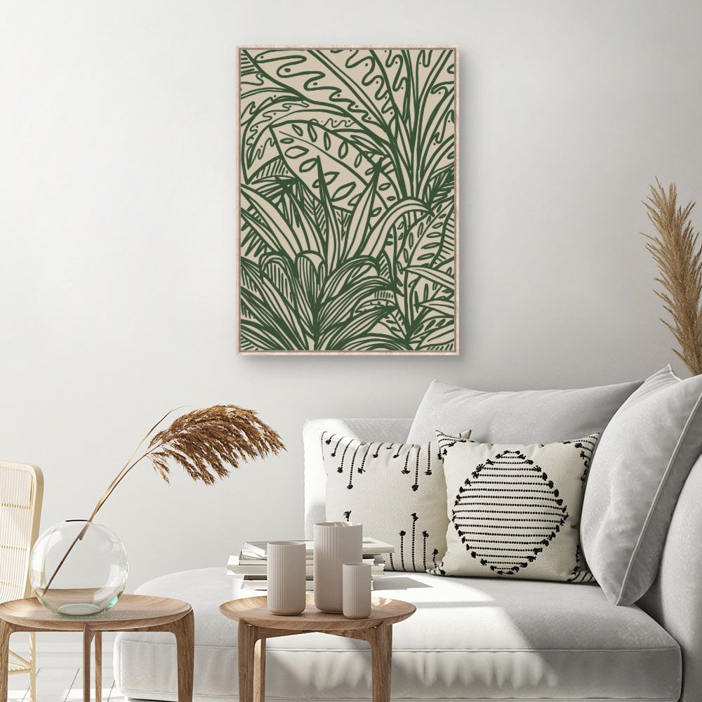 Tableau Feuillage exotique