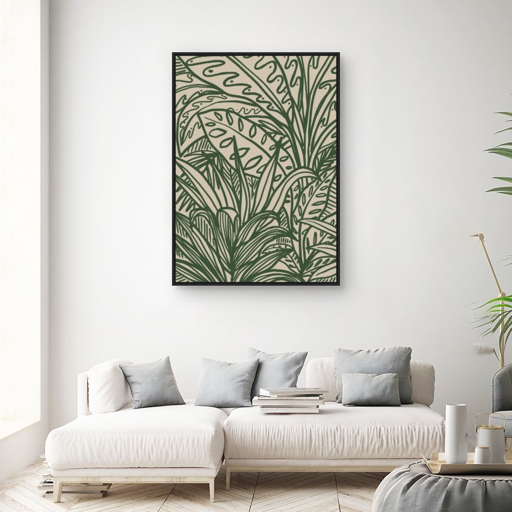 Tableau Feuillage exotique