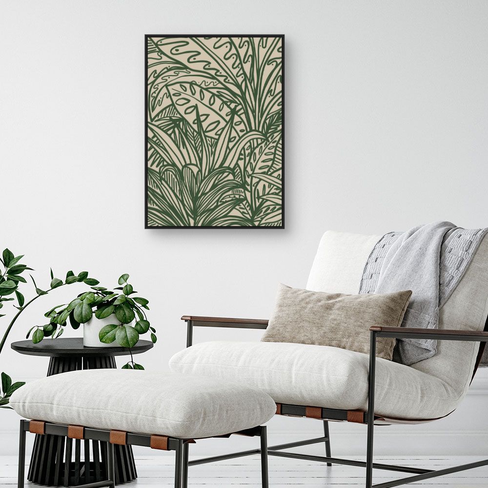 Tableau Feuillage exotique