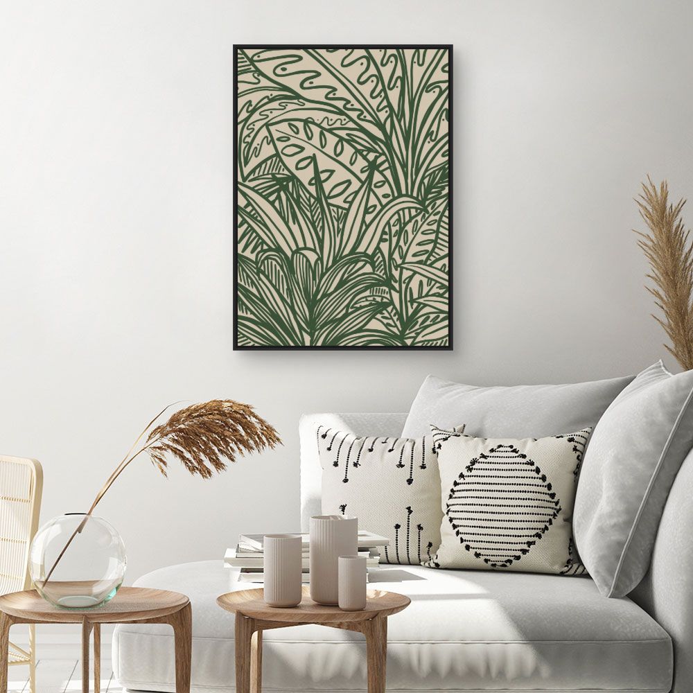 Tableau Feuillage exotique