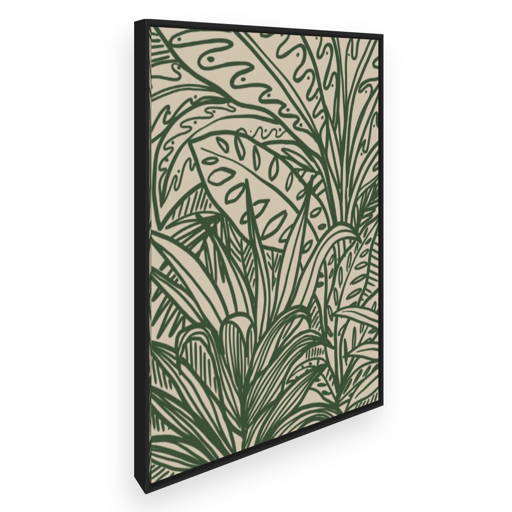 Toile Feuillage exotique