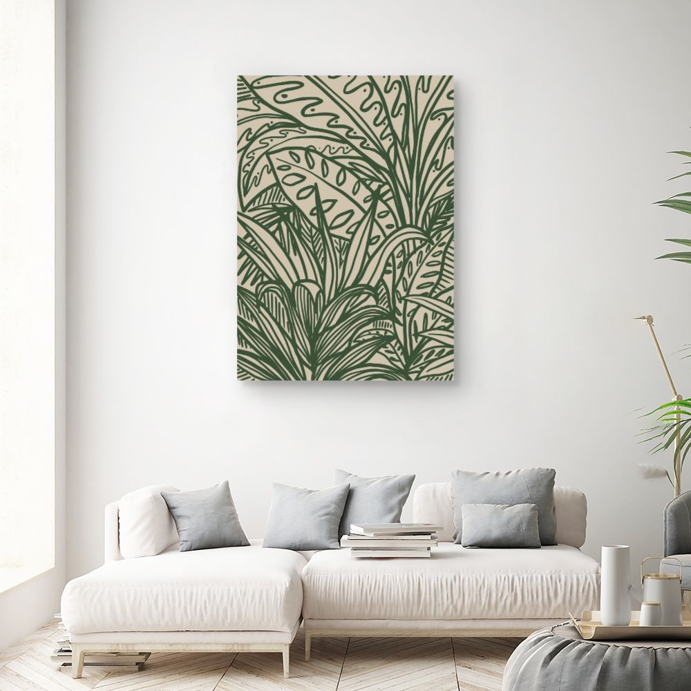 Tableau Feuillage exotique