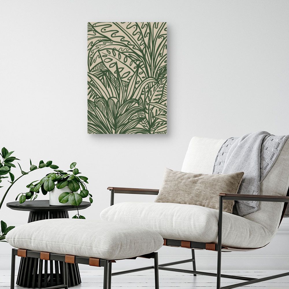 Tableau Feuillage exotique