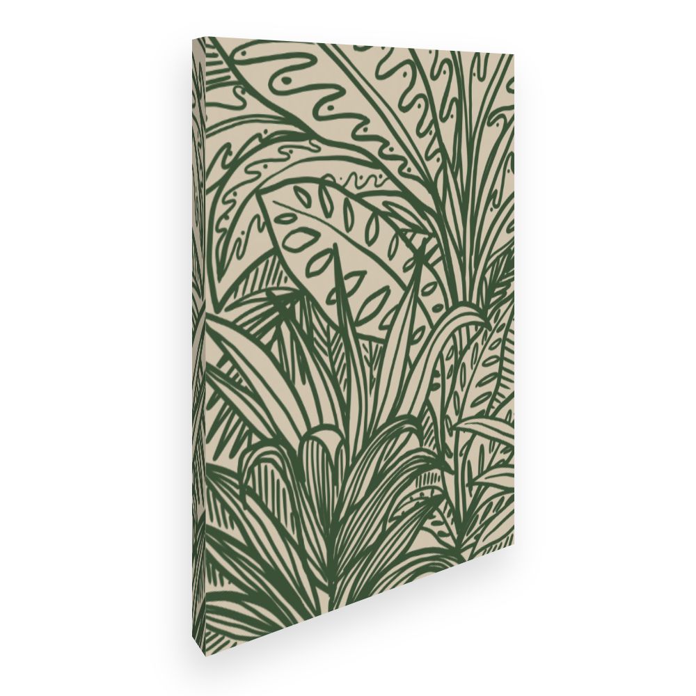 Toile Feuillage exotique