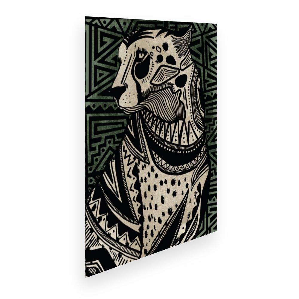 Affiche Félin tribal captivant