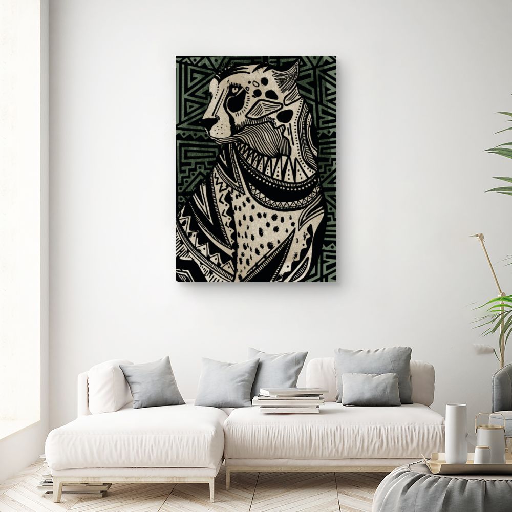 Tableau Panthère artistique