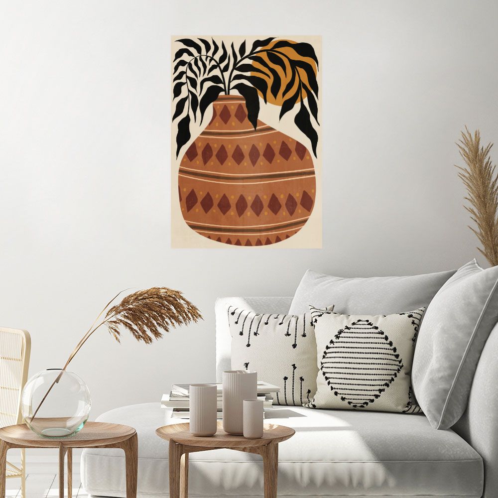 Affiche Vase tribal élégant