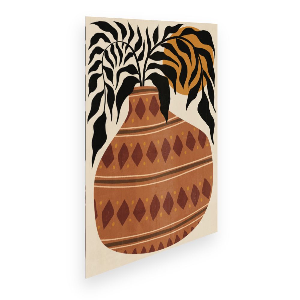 Affiche Vase tribal élégant