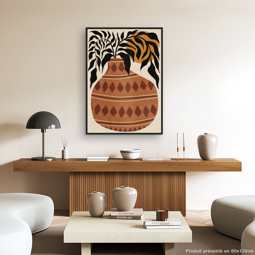 Tableau Pot bohème exotique