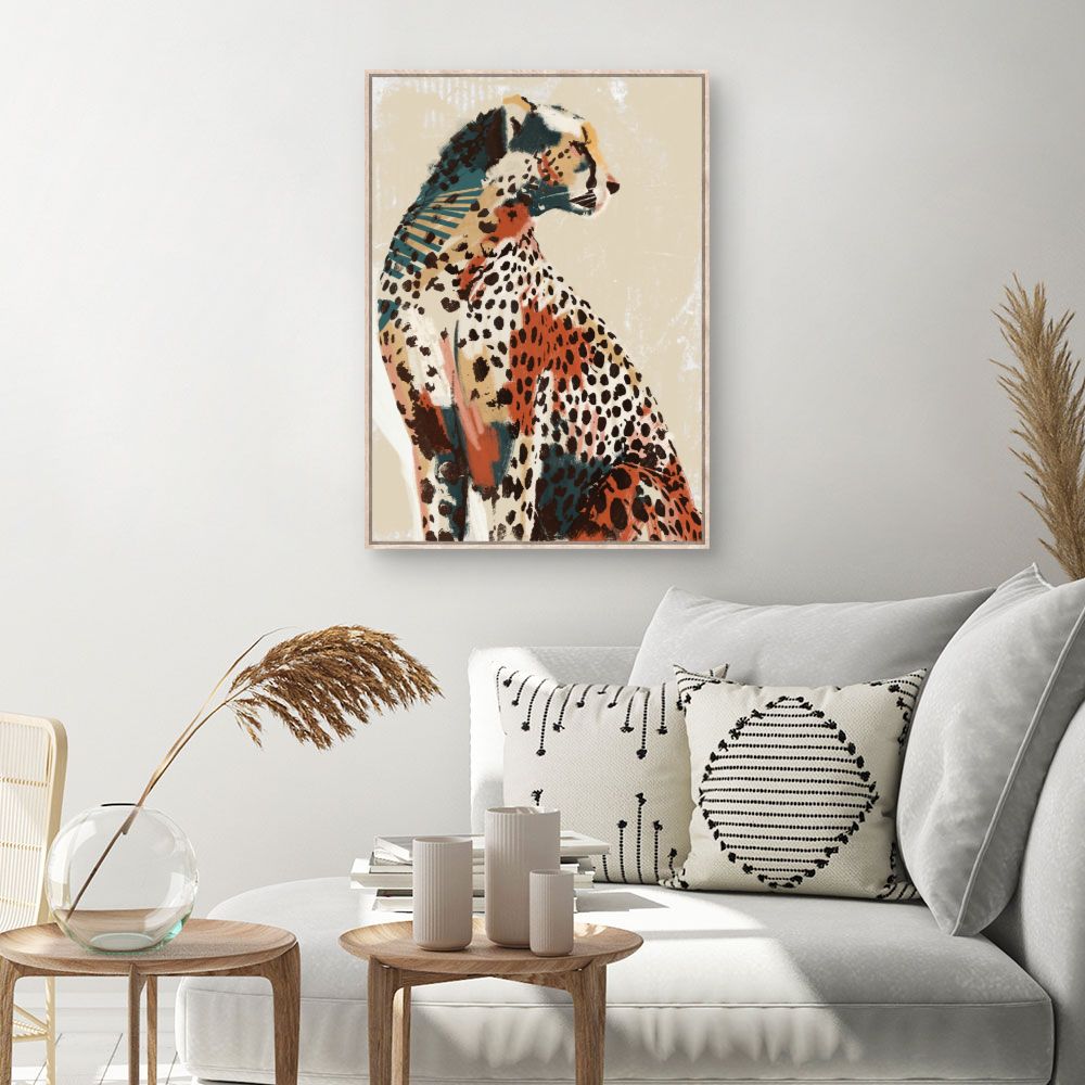 Tableau Léopard artistique