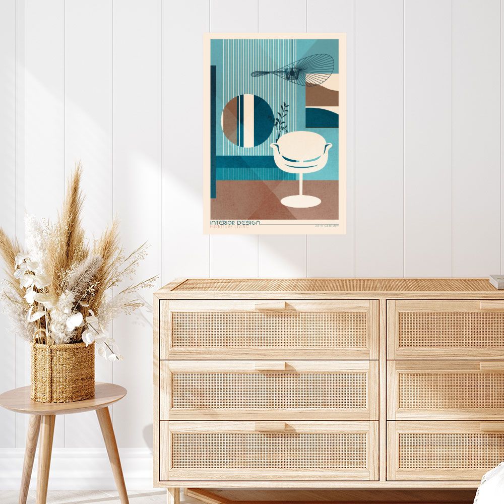Affiche Design rétro chic