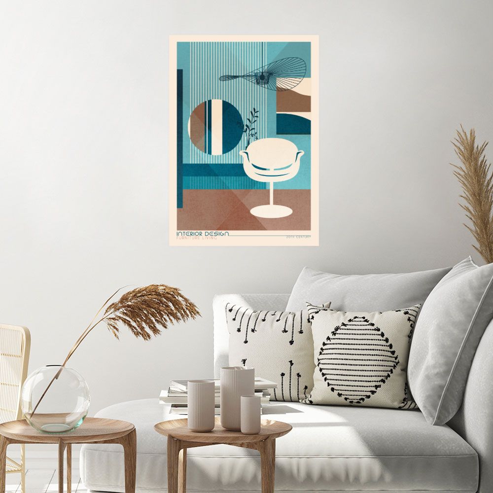 Affiche Design rétro chic