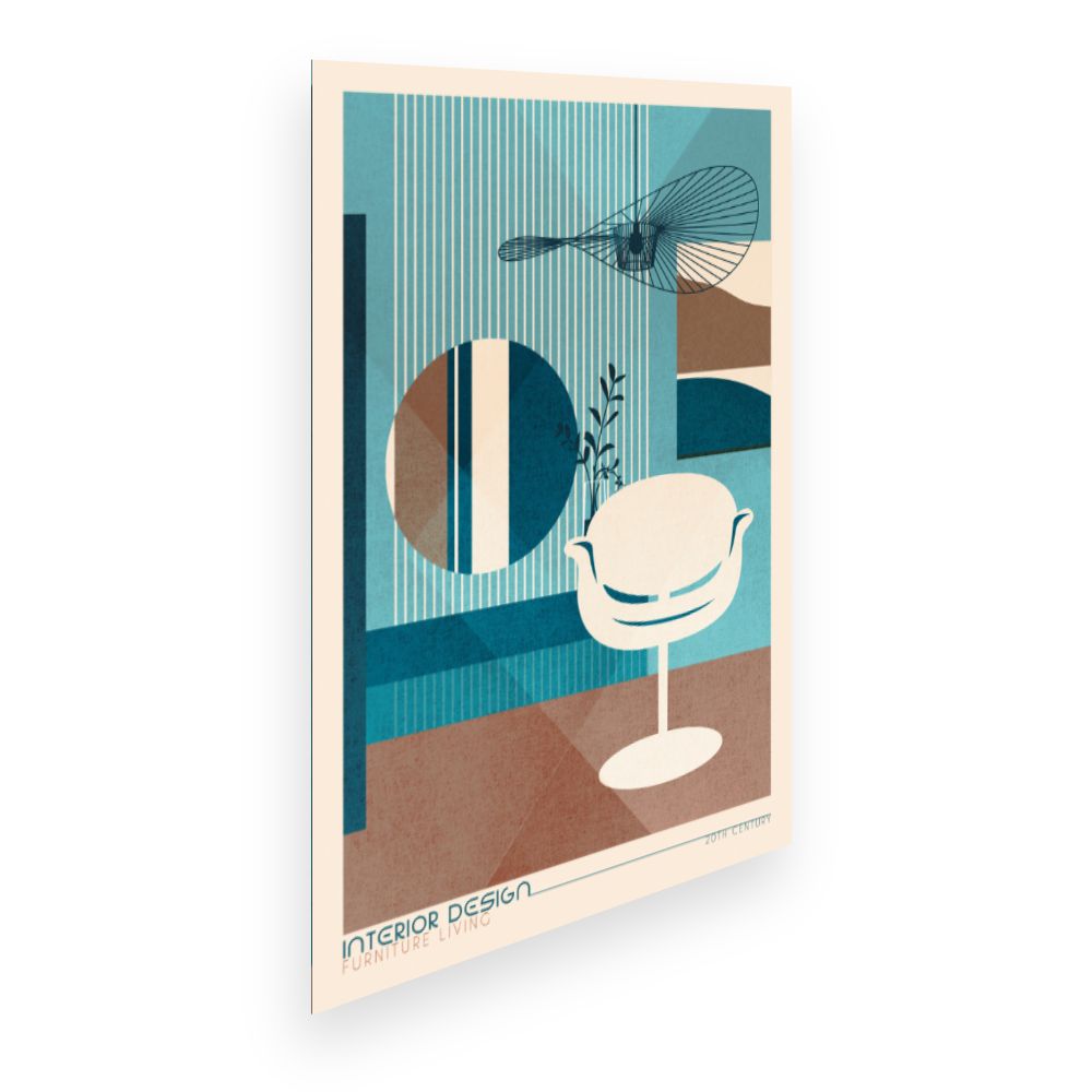 Affiche Design rétro chic