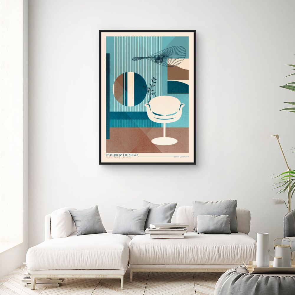 Tableau Design rétro moderne