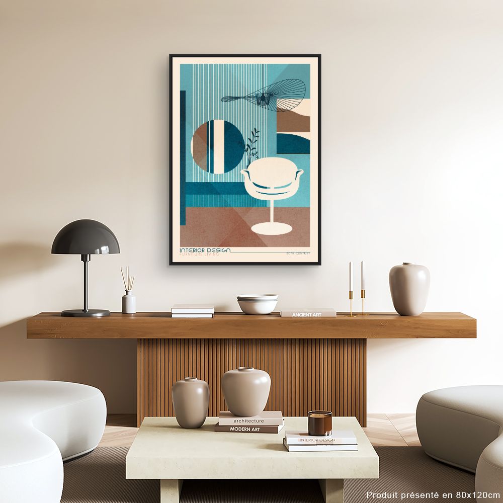 Tableau Design rétro moderne