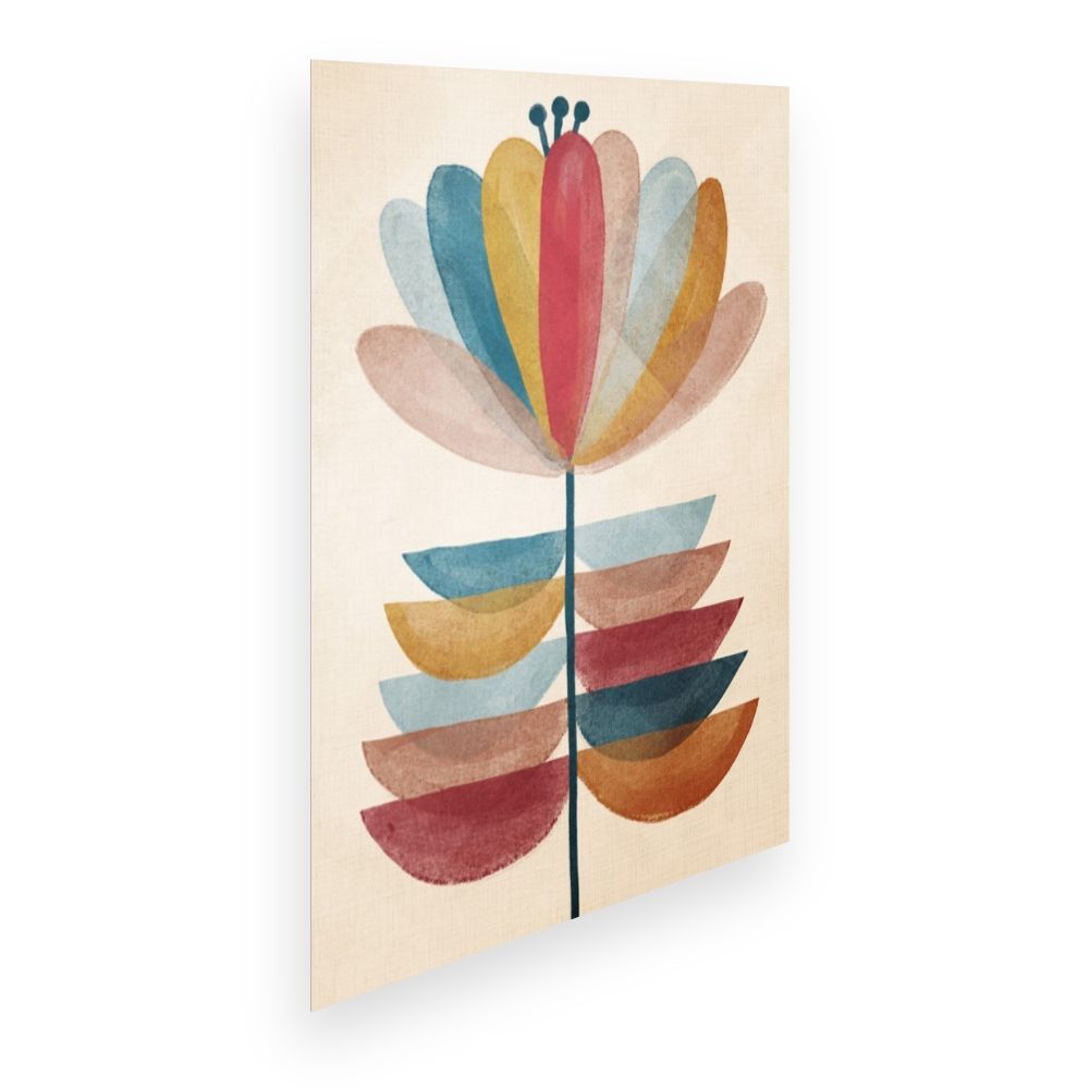 Affiche Fleur abstraite élégante