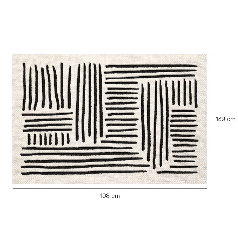 Tapis n°390 Motifs linéaires modernes