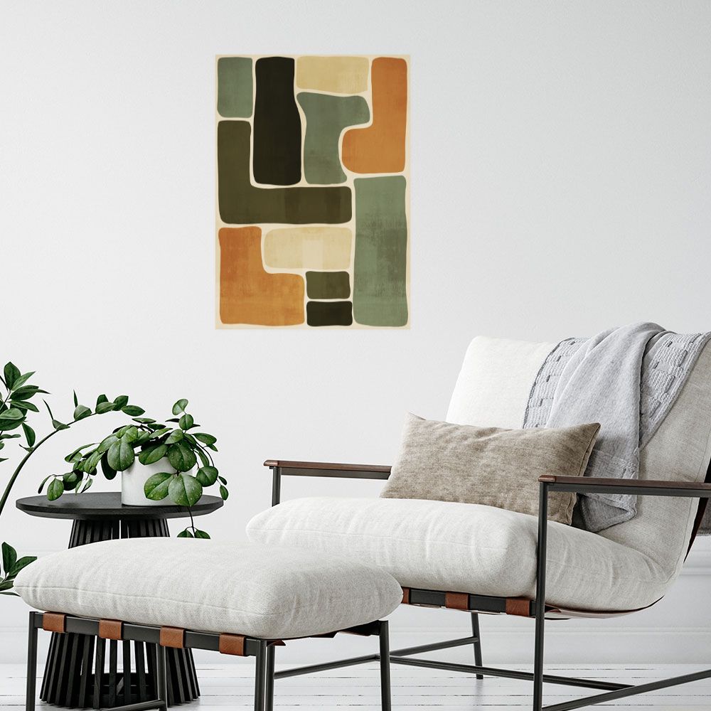 Affiche Formes abstraites élégantes