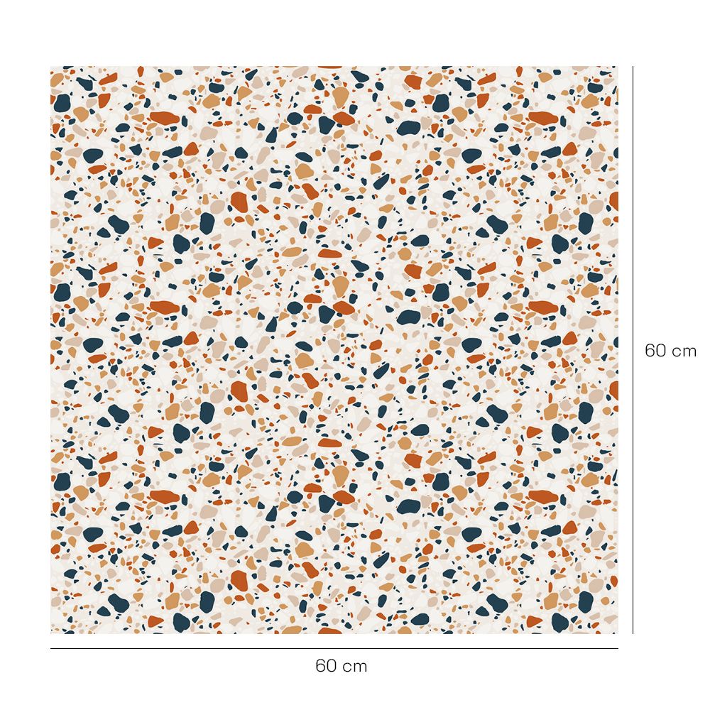 Crédence en aluminium n°77 / Motifs terrazzo tendance