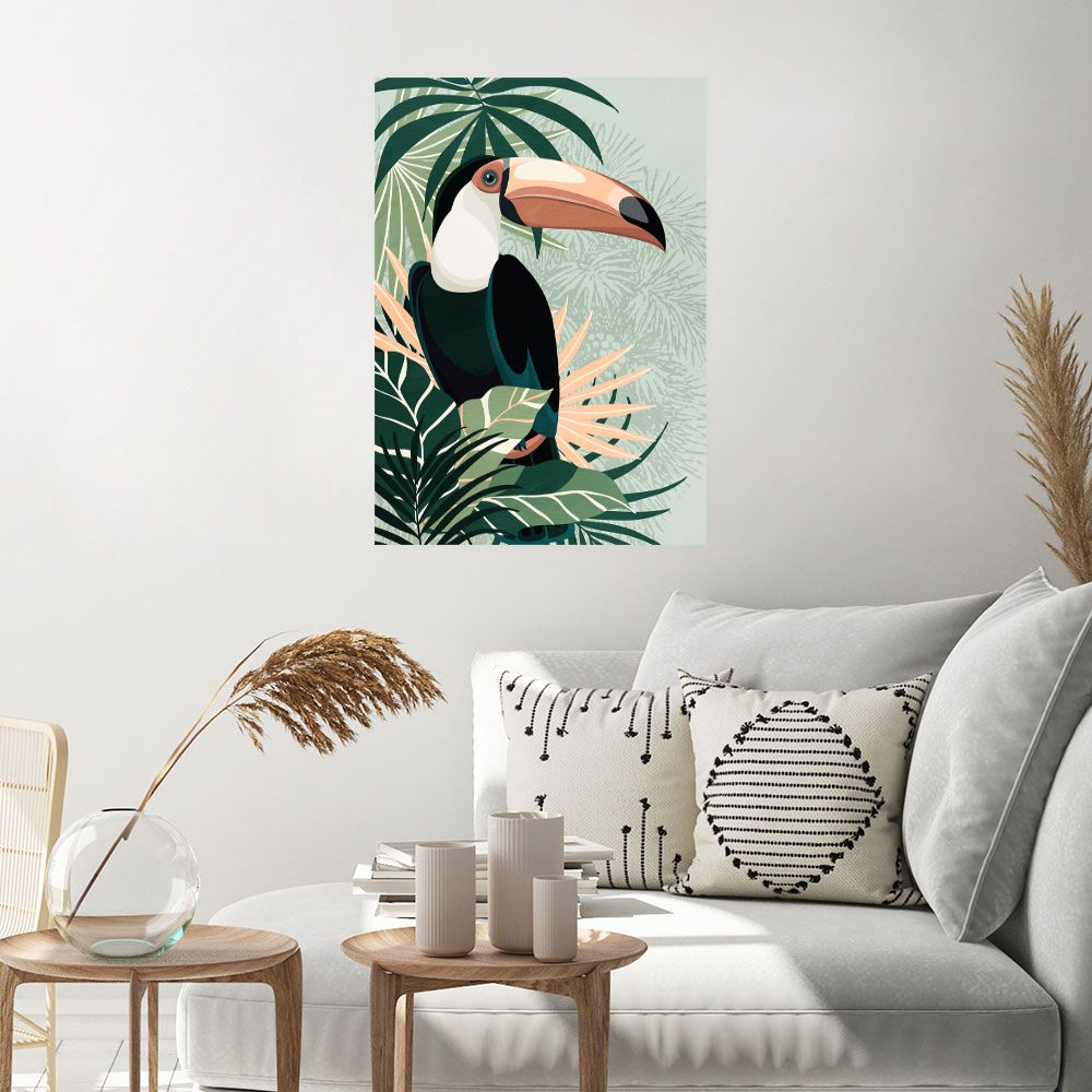 Affiche Toucan exotique