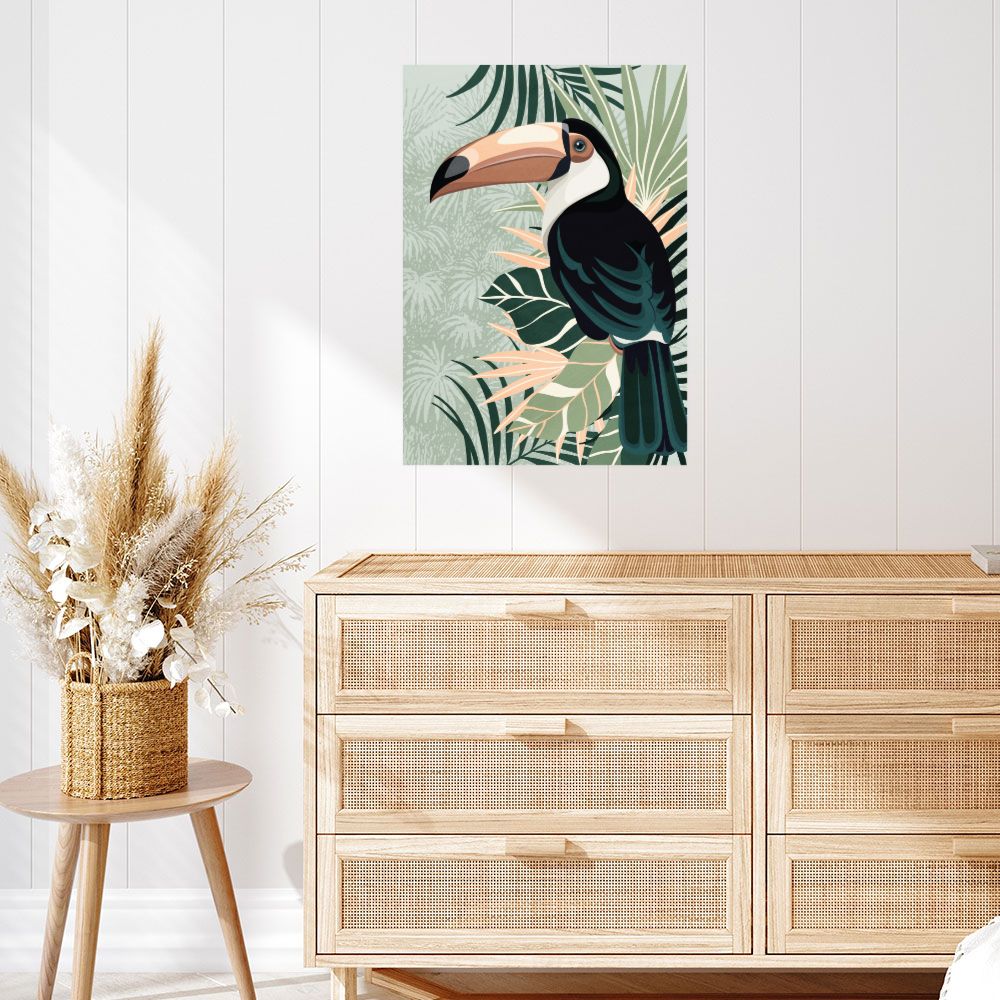 Affiche Toucan tropical vibrant