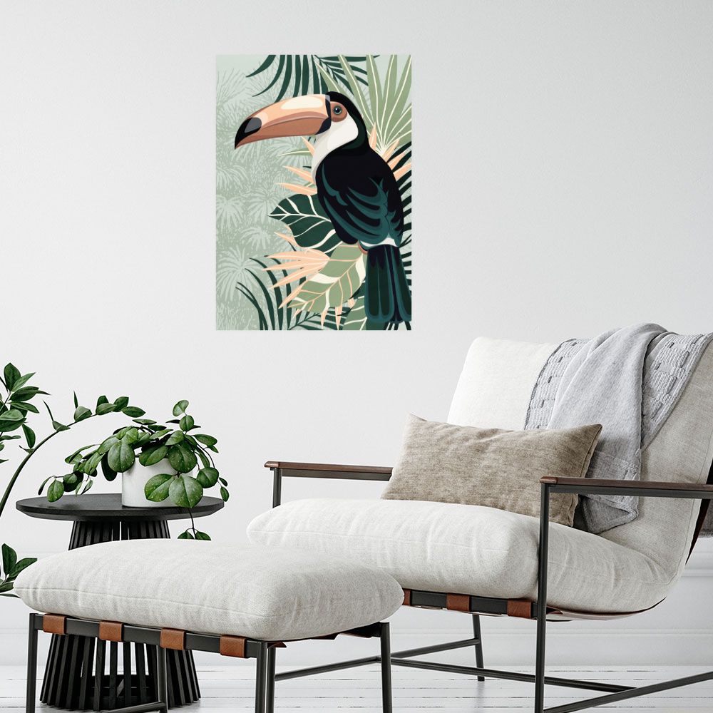Affiche Toucan tropical vibrant