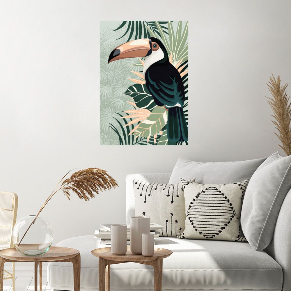Affiche Toucan tropical vibrant
