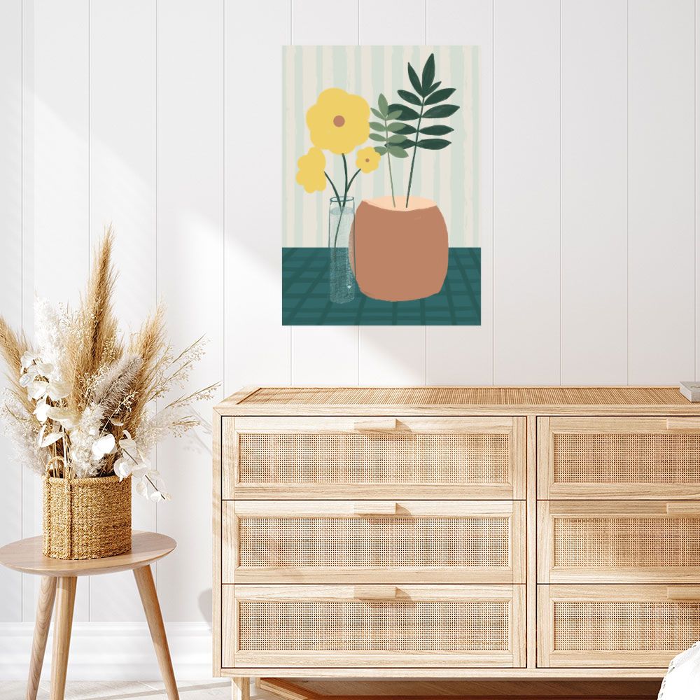 Affiche Fleurs et feuillage