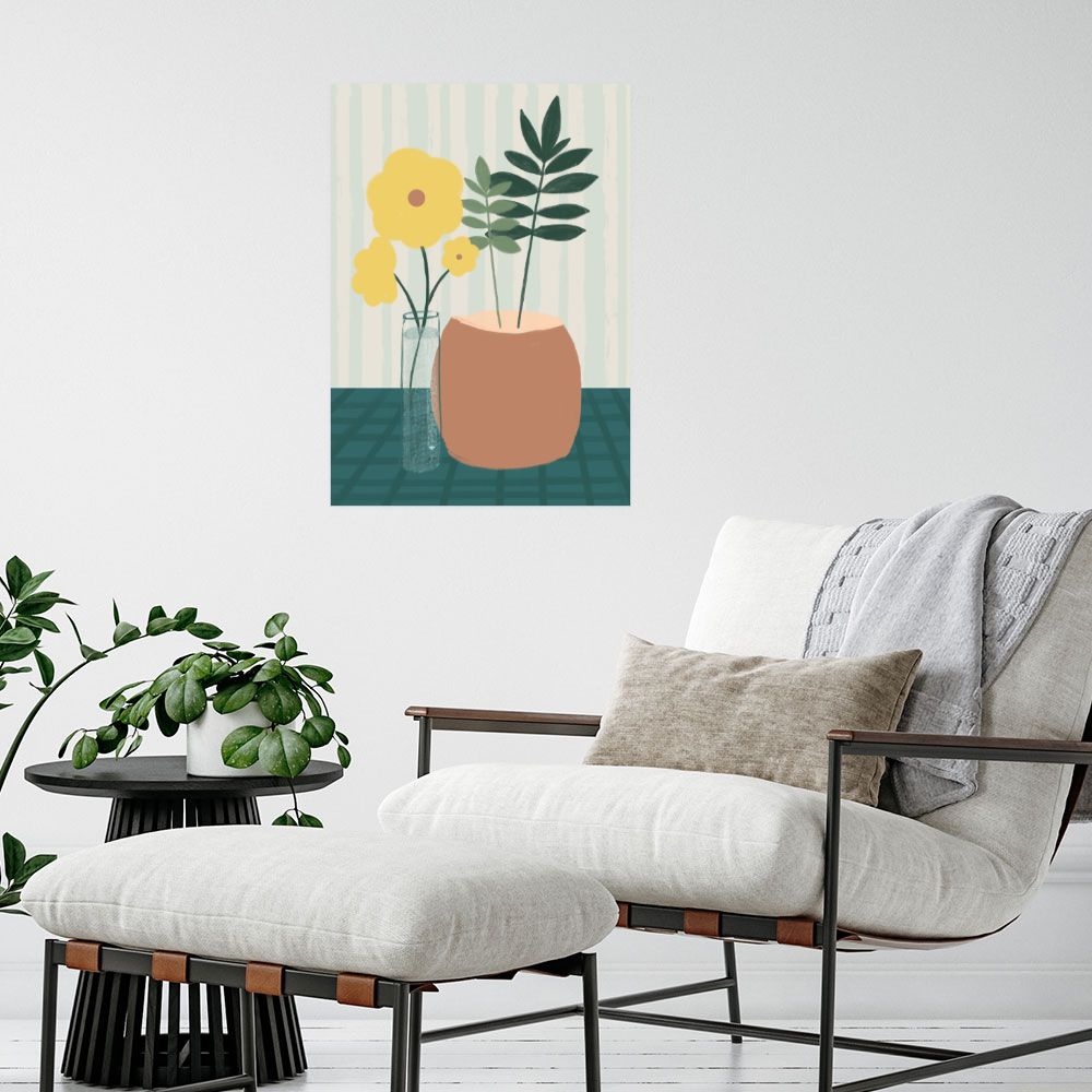 Affiche Fleurs et feuillage