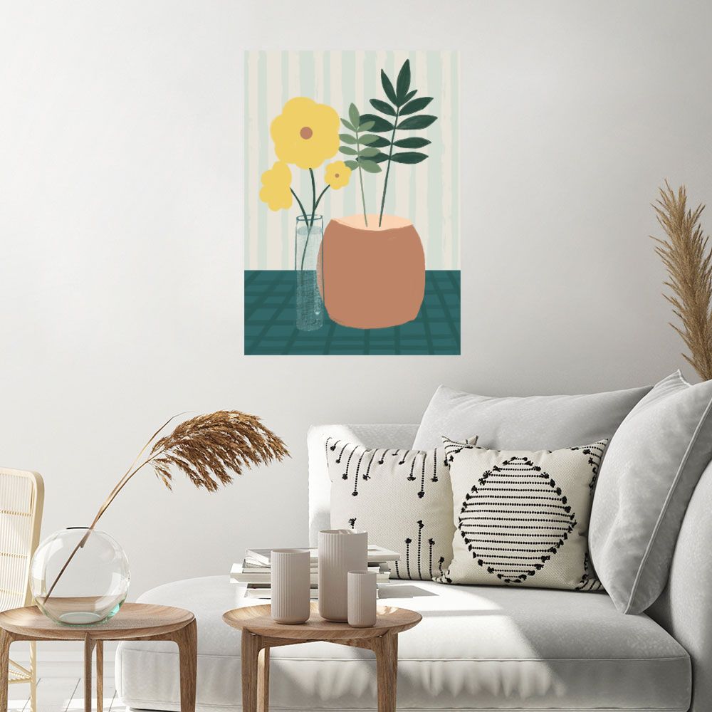 Affiche Fleurs et feuillage