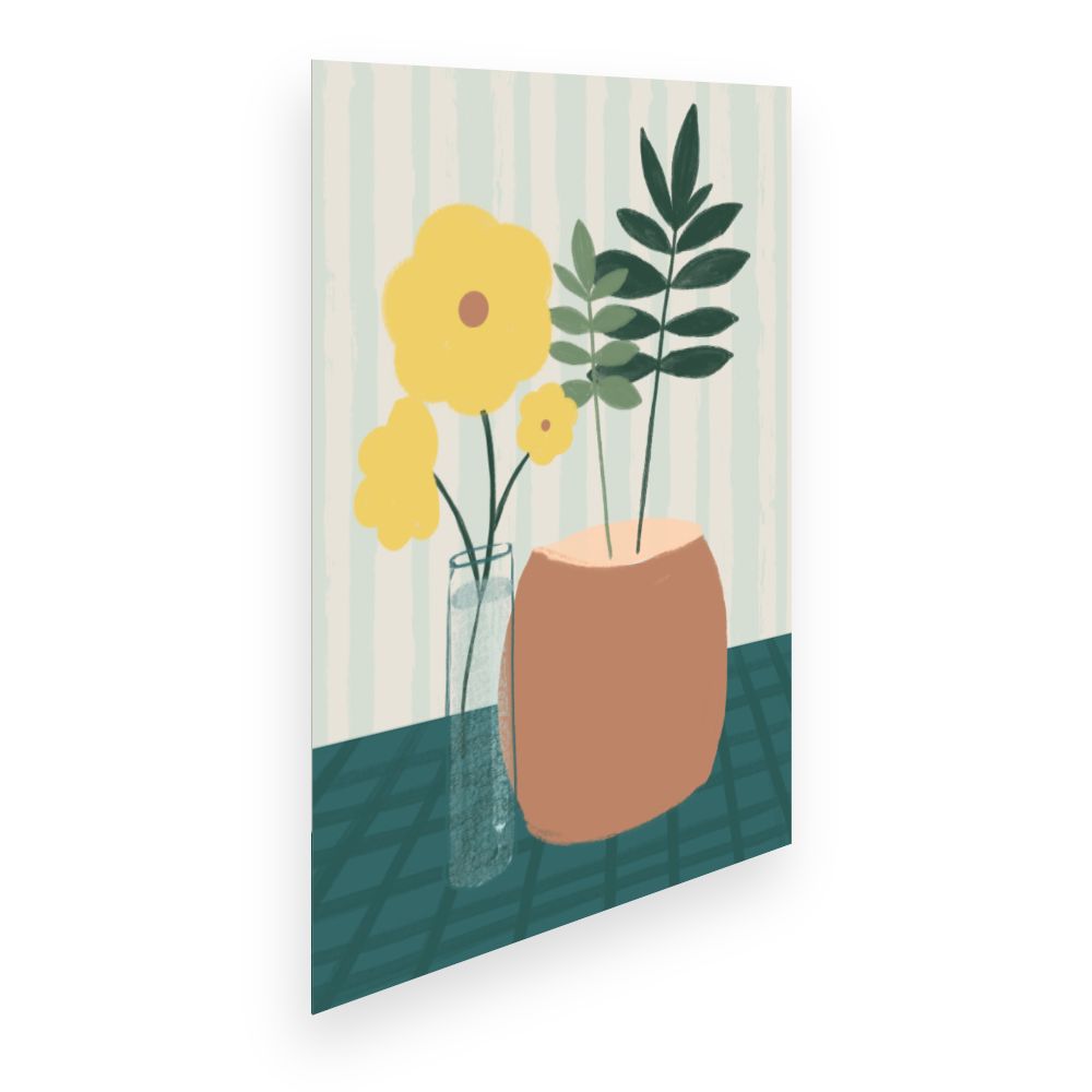 Affiche Fleurs et feuillage
