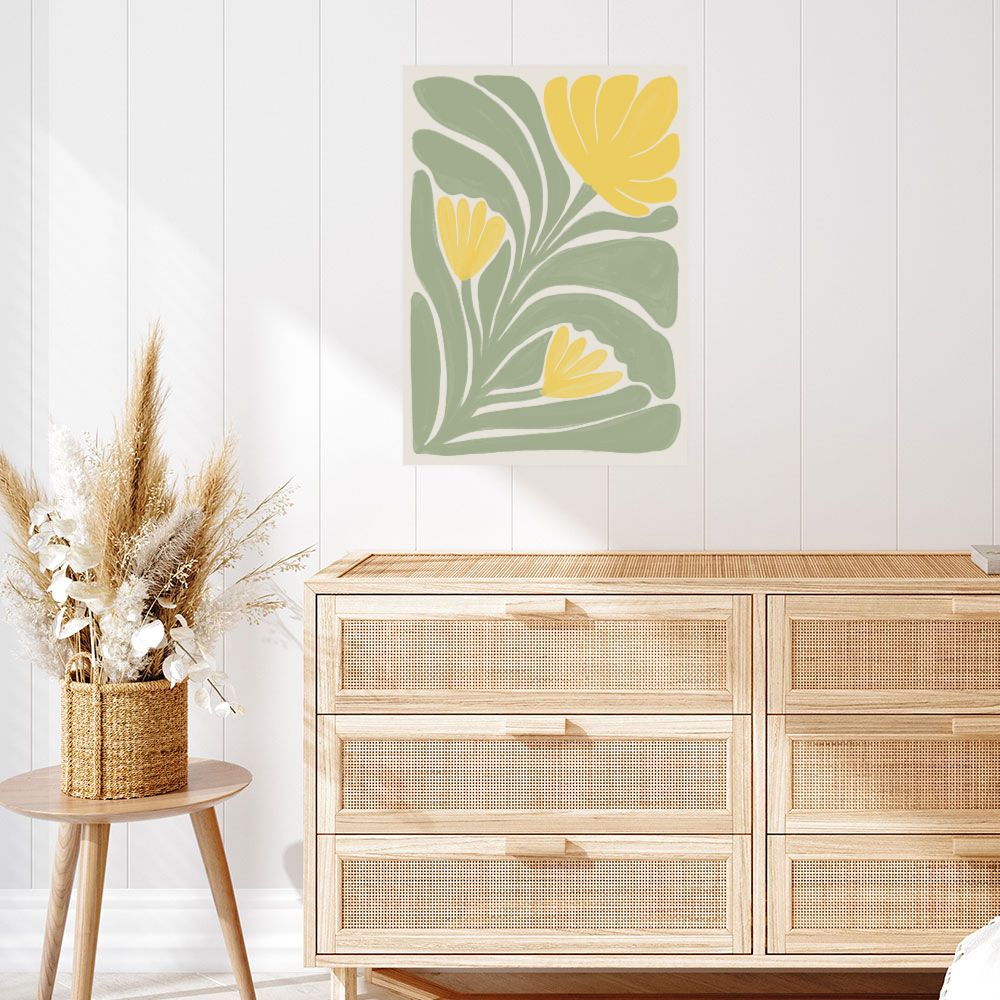 Affiche Fleurs colorées