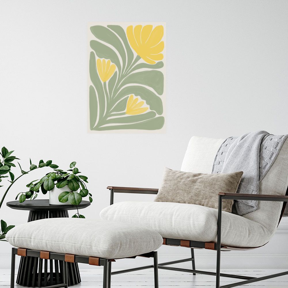 Affiche Fleurs colorées