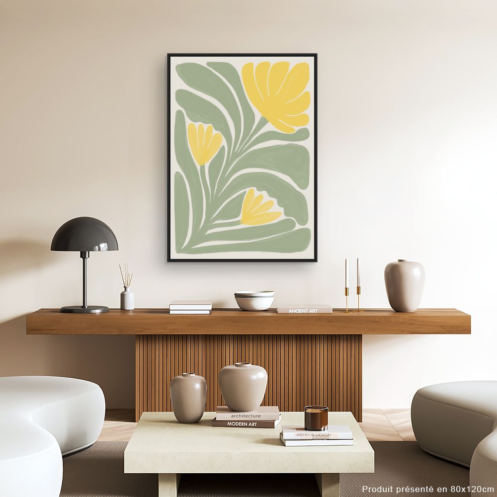 Tableau Fleurs stylisées