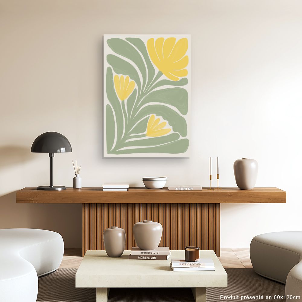 Tableau Fleurs stylisées