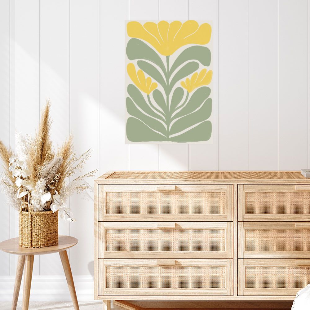 Affiche Fleurs graphiques