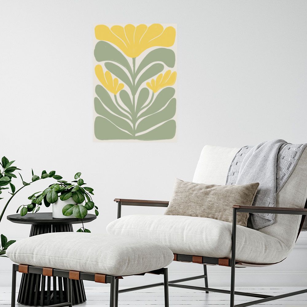 Affiche Fleurs graphiques