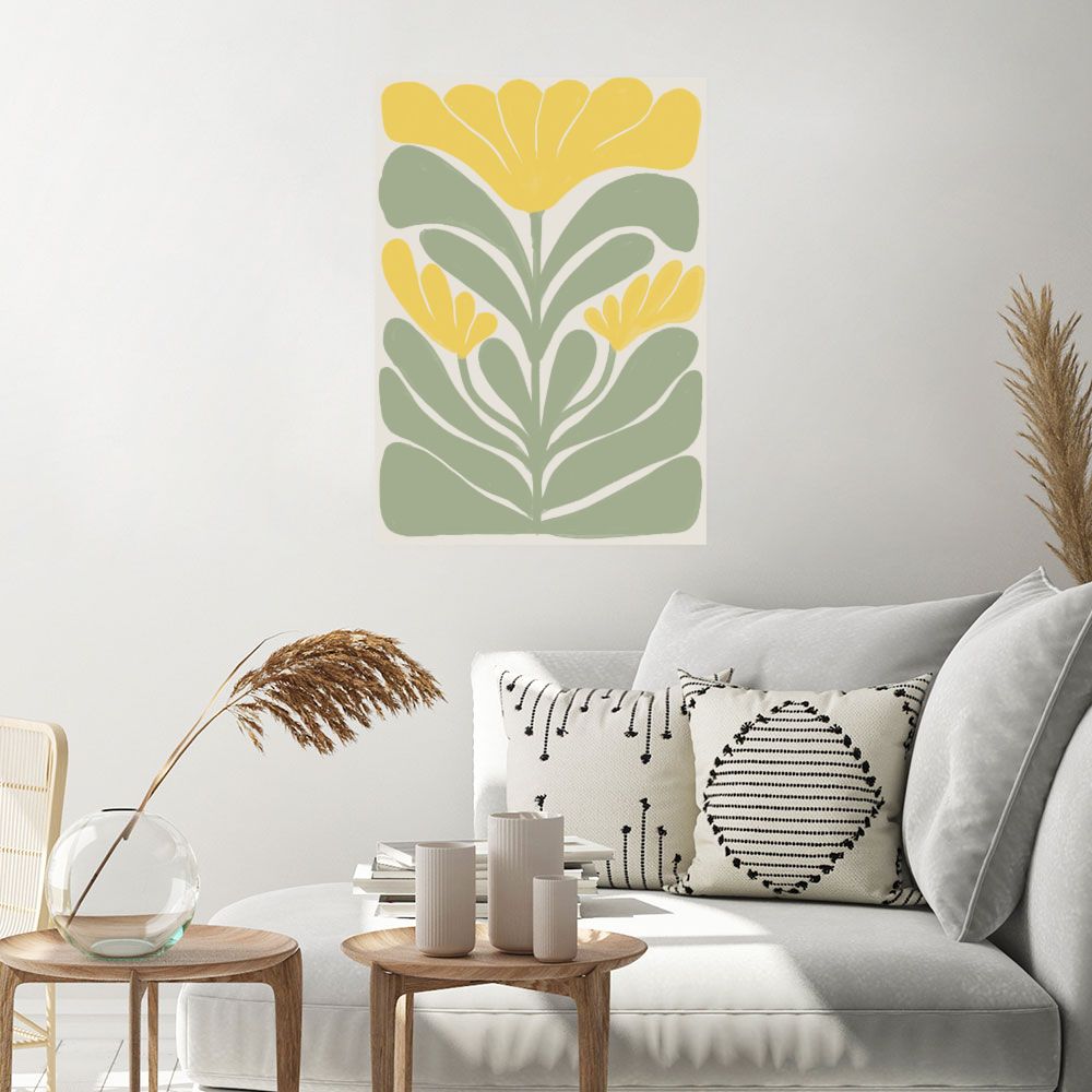 Affiche Fleurs graphiques