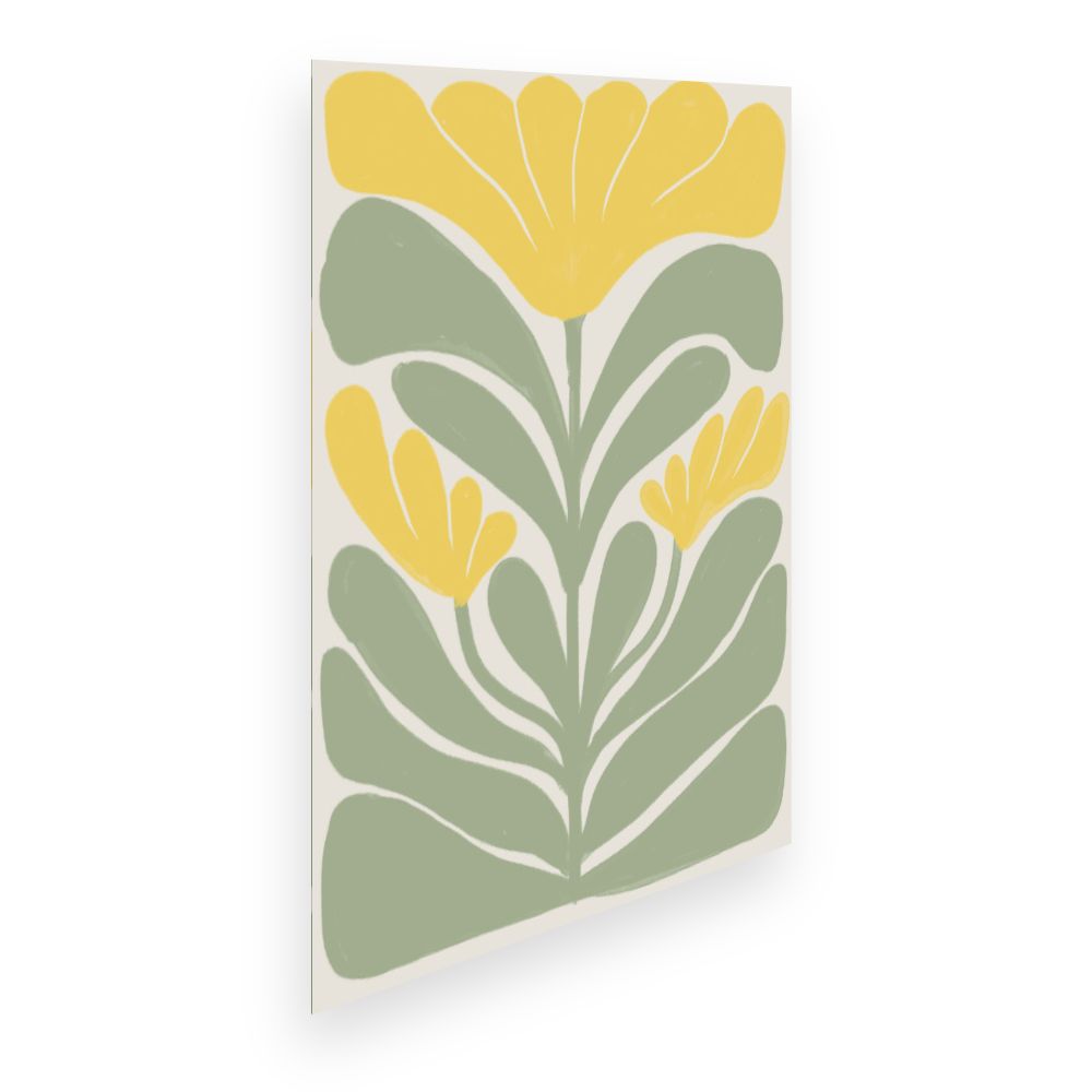 Affiche Fleurs graphiques