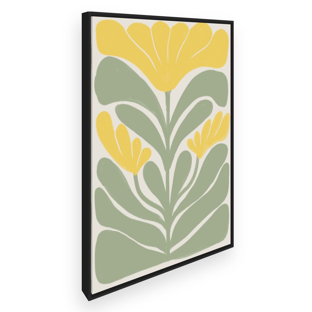 Toile Fleurs élégantes