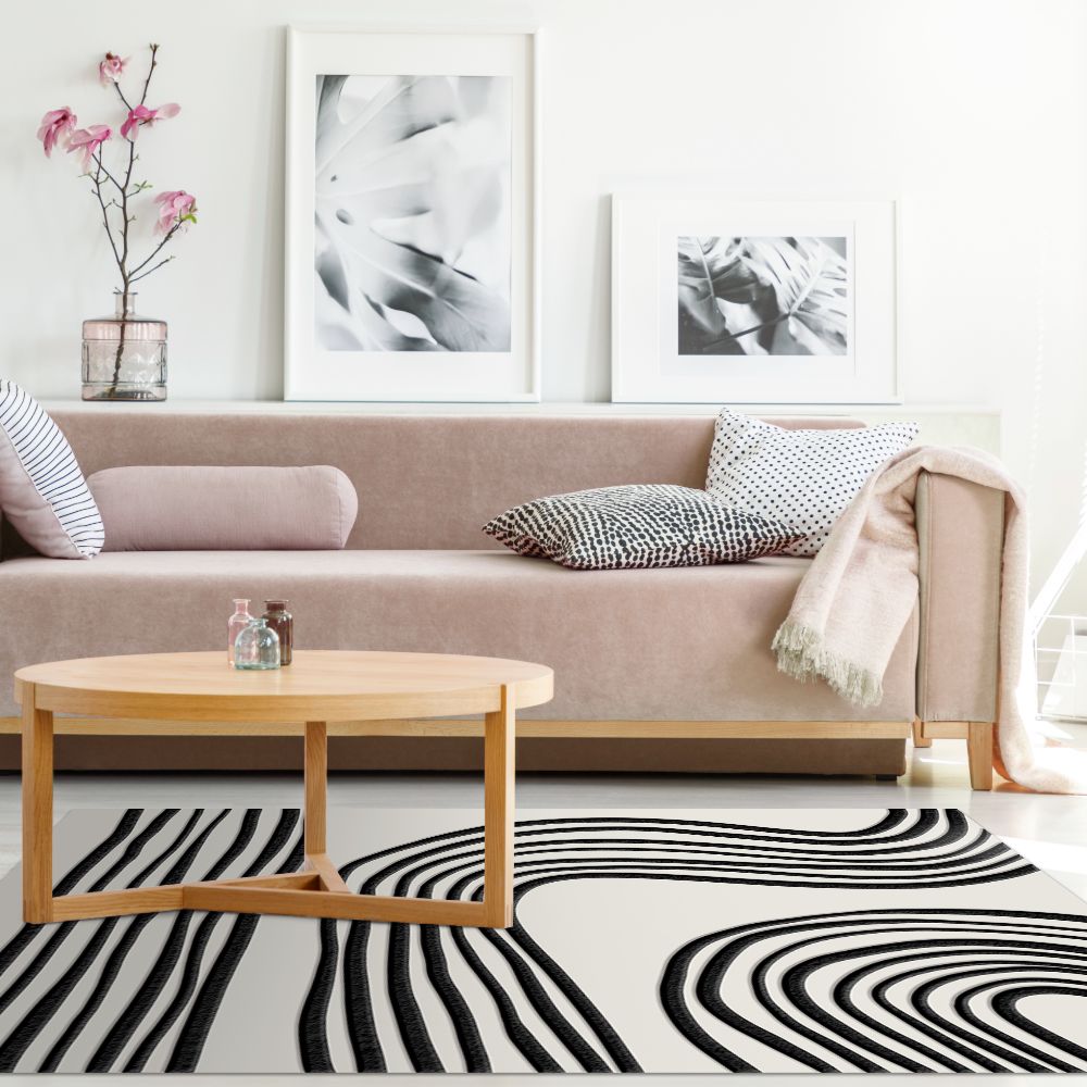 Tapis n°394 Lignes fluides modernes