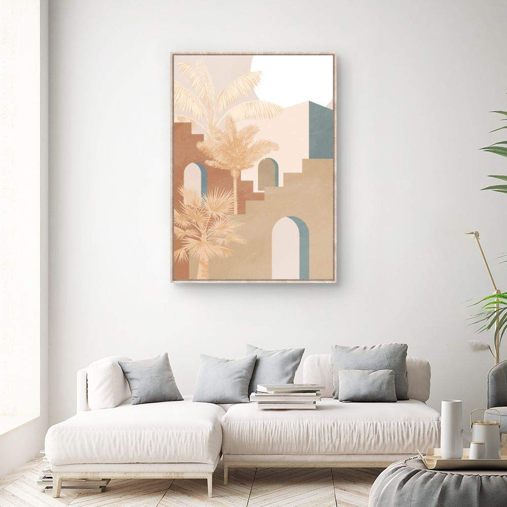 Tableau Scène exotique paisible