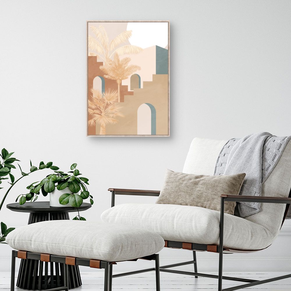 Tableau Scène exotique paisible