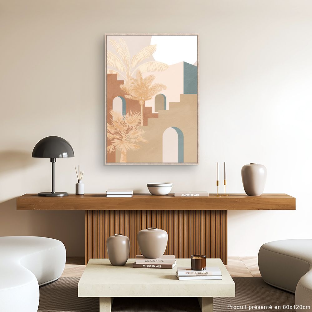 Tableau Scène exotique paisible