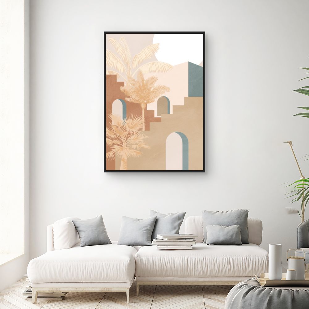 Tableau Scène exotique paisible